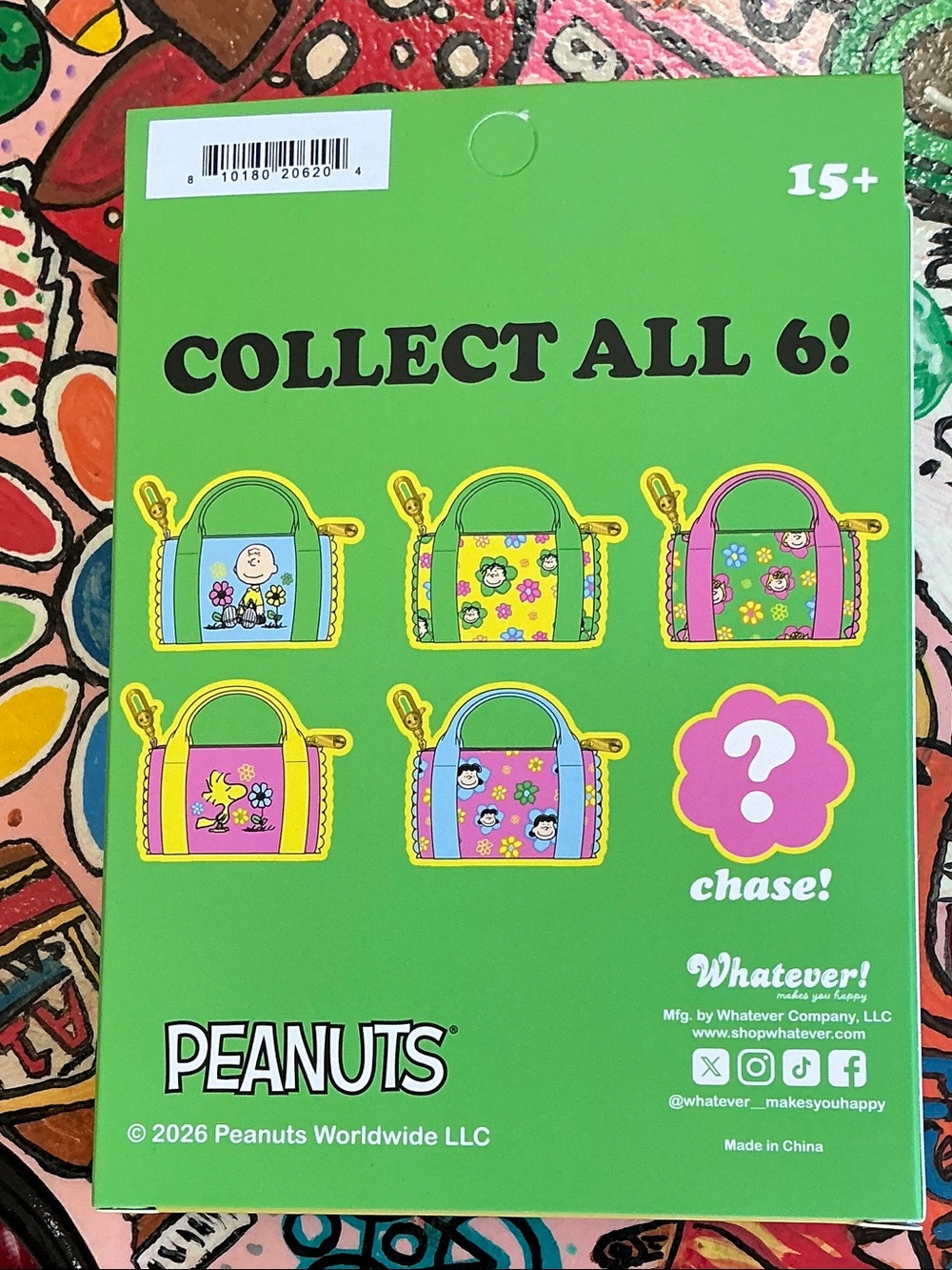 Peanuts Mystery Coin Bag Keychain Charm